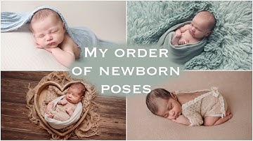 Part 4 - How to photograph a NEWBORN baby - My order of poses. Which poses I don