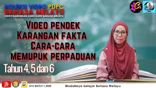 Video Pendek Karangan Fakta Cara Cara Memupuk Perpaduan Bahasa Melayu Sr Avatar Kwai Youtube