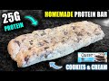 How To Make *HOMEMADE* Cookie & Cream Quest Protein Bars (ONLY 3 INGREDIENTS)