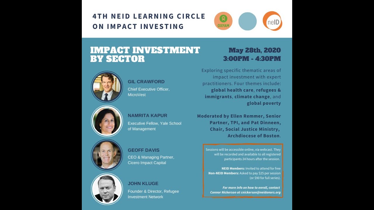 NEID Impact Investing Series: Impact Investment by Sector