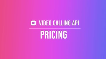 Video Calling & Conferencing API | Pricing | Pricing Comparison | Video SDK