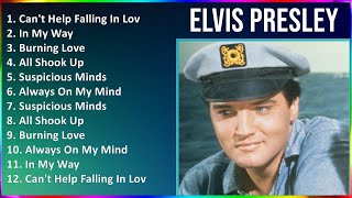 Elvis Presley 2024 MIX Playlist - Can't Help Falling In Love, In My Way, Burning Love, All Shook Up