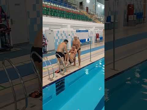 Технология входа в бассейн / Pool entrance technology