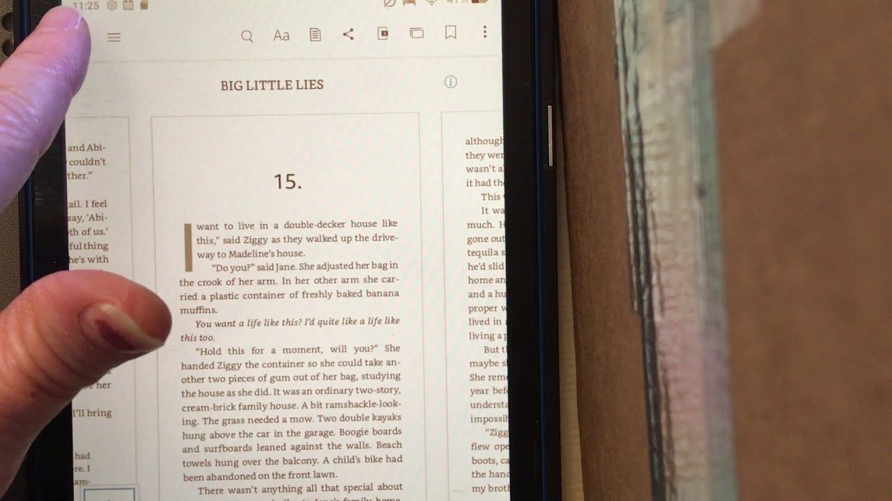 how to show page numbers in kindle app