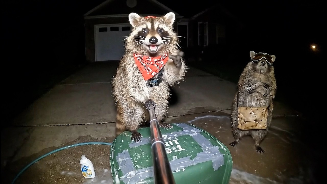 Trash Panda VLOG #1: Night Ops & Snack Crimes – with Binko & Spud