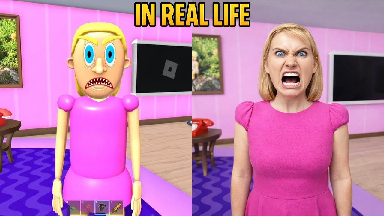 ESCAPE DEL EQUIPO DE LA MAMÁ MALVADA EN LA VIDA REAL OBBY Nueva actualización Roblox Todos los jefes