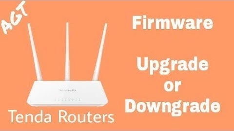 Tenda F3 Firmware Upgrade