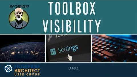 Enterprise Architect Tip 4.1 Toolbox Visibility