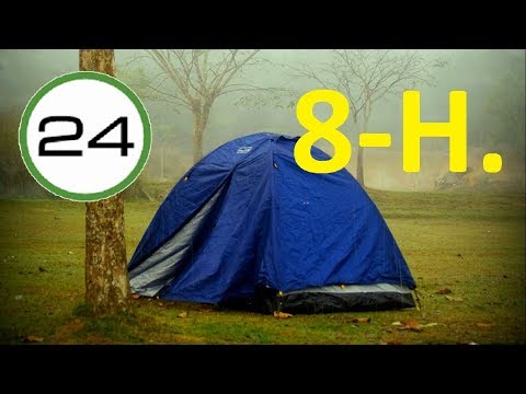 SONIDO de LLUVIA para DORMIR 8 HORAS⛺☔ Lluvia Fuerte en TIENDA de CAMPAÑA para Dormir Profundamente