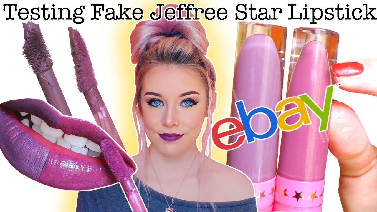 TESTING FAKE JEFFREE STAR LIQUID LIPSTICK FROM EBAY | FAKE Vs REAL | SHADE SCORPIO | ELLIE KING