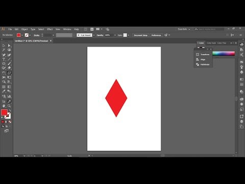 Video Hướng dẫn cách vẽ hình thoi trong Illustrator, AI - youtube