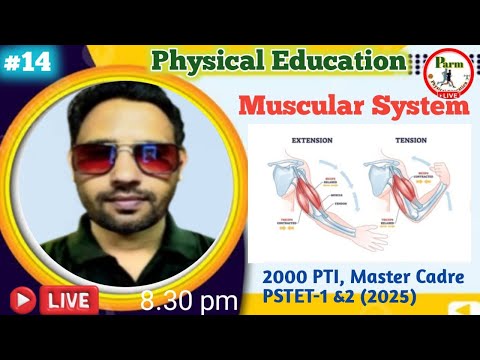 Live -14th |Muscular System | Muscles in Human Body | For PTI, Master Cadre, PSTET, TGT & PGT Exams