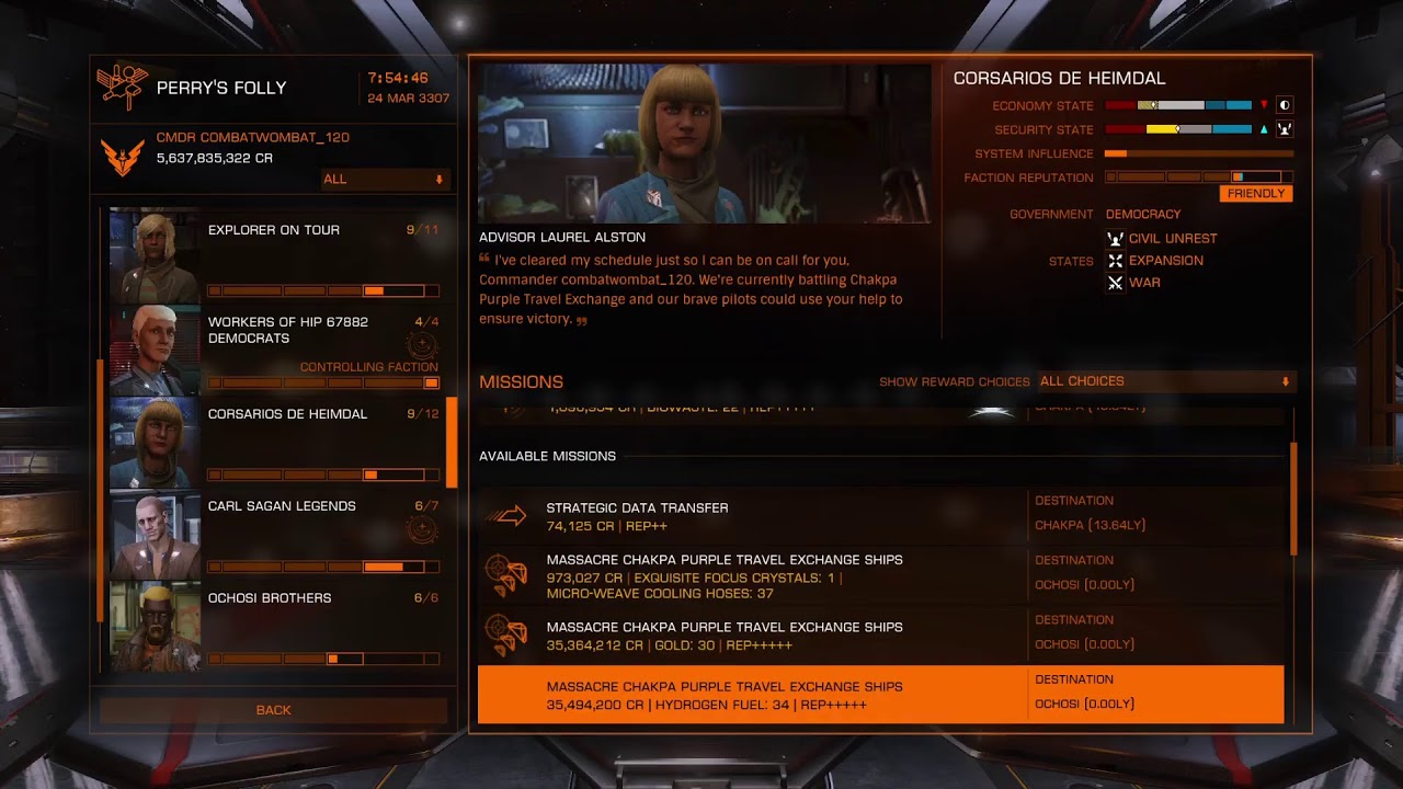 Elite dangerous federation grind