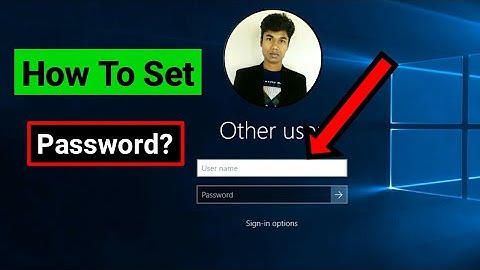 Windows 10 password setup bangla