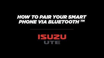 How to Pair your Smart Phone via Bluetooth