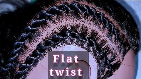 Flat twist | Senegalese twist cornrows | @JOYCEARTS.1