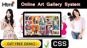 Online Art Gallery System Project in HTML | CSS | JAVASCRIPT | AJAX - College Projects for CS
