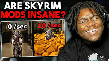 NON-SKYRIM Fan Reacts to Skyrim, But NPCs Spawn Cheese Every Second
