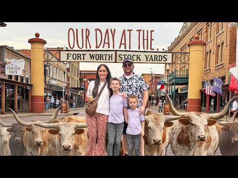 We Saw Longhorns Walking Through Town! 🤠 | FORT WORTH STOCK YARDS
