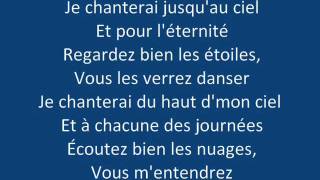 Video thumbnail of "Kaïn - Jusqu'au ciel (Lyrics)"