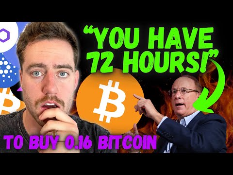 BLACKROCK IS GIVING YOU 72 HOURS TO BUY 0.16 BITCOIN! (THIS IS THE MAGIC NUMBER!)