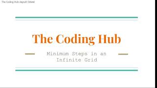 Min Steps in 2D Infinite Grid | Arrays | Interview Bit Solution Net Worth