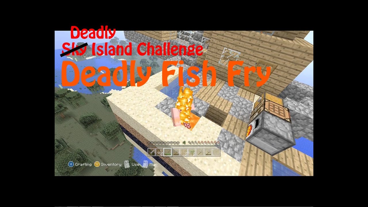 Deadly Fish Fry - Sky Island Challenge E09 - Xbox Minecraft - YouTube