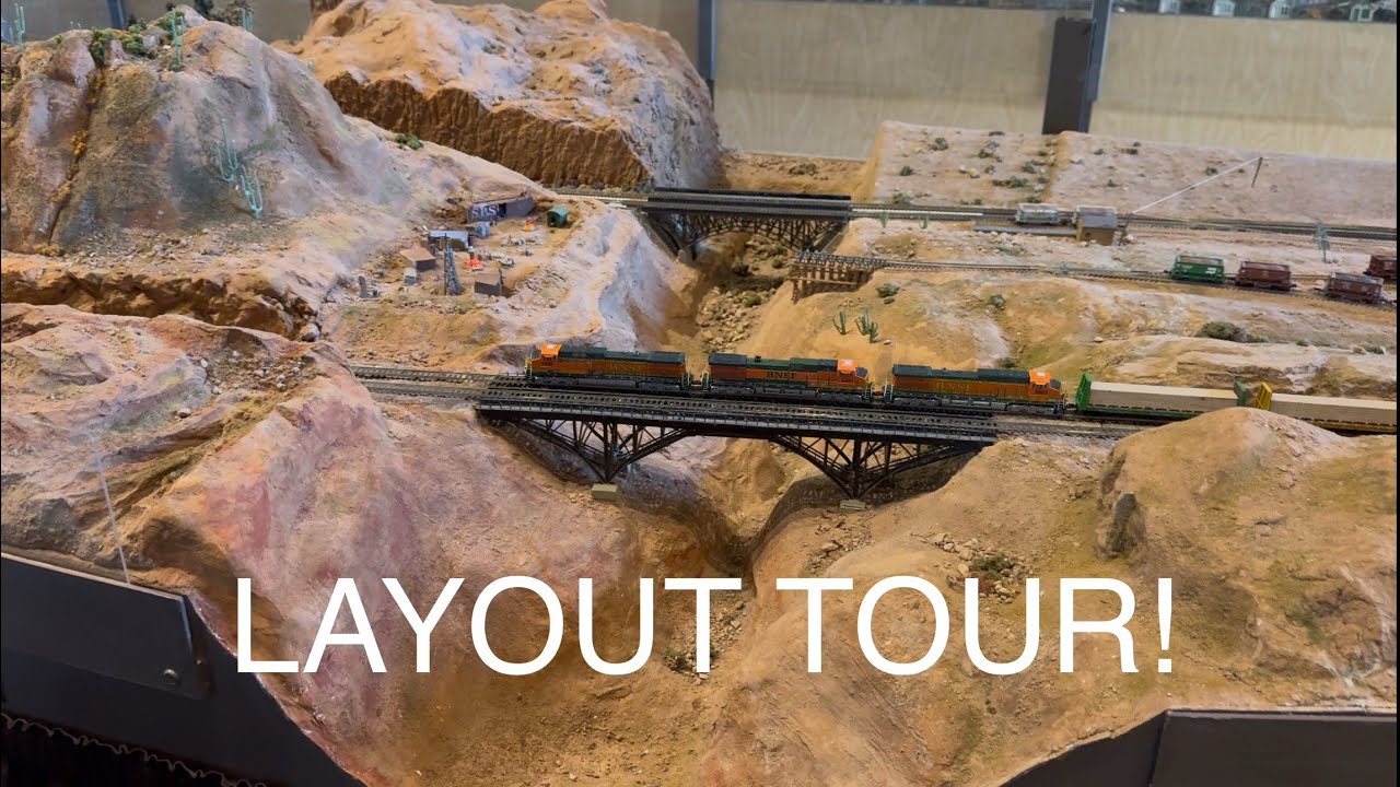 HUGE N SCALE LAYOUT TOUR!