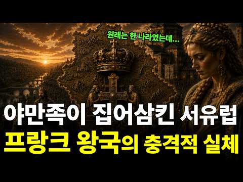 짐승이라 부르더니...서유럽을 통째로 집어삼키고 황제 자리까지 빼앗은 프랑크 왕국의 실체 l 프랑크왕국 역사