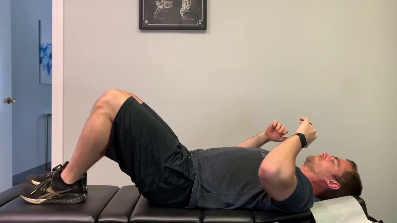 How To SUPINE KNEES TO CHEST YouTube