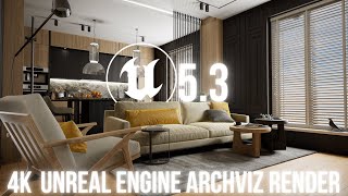 UNREAL ENGINE 5.3 LUMEN | ARCHVIZ RENDER | 4K HD | #unrealengine #architecturevisualization