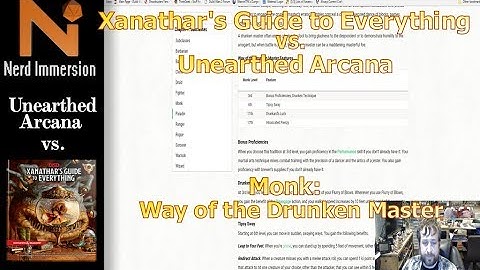 Unearthed Arcana vs Xanathar