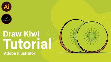 Adobe Illustrator CC Tutorial - How to make a Kiwi Illustration Design