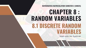 [LO] Chapter 8 | 8.1 Discrete Random Variables - Part 2 (SM025)