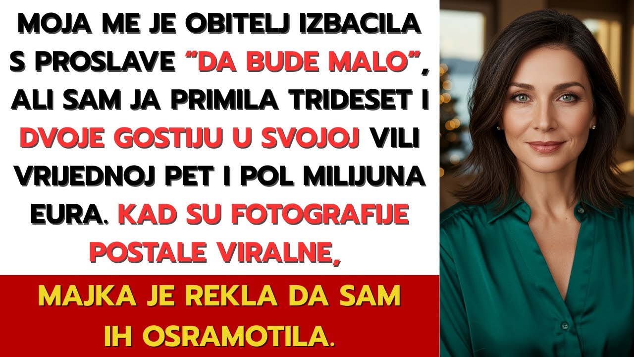 Moja obitelj me izbacila s blagdana — pa sam ugostila 32 osobe u svojoj vili od 5,5 mil. € bez njih
