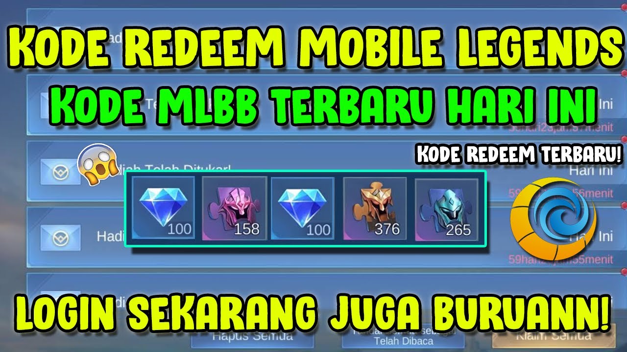 BURUAN REDEEM! 5 KODE REDEEM ML HARI INI - KODE REDEEM MOBILE LEGENDS ...