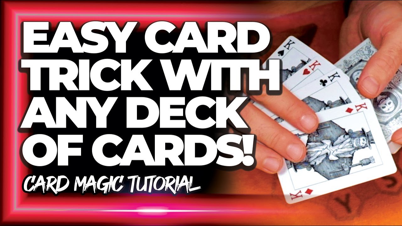 Amazing Easy Card Trick Tutorial with ANY Deck of Cards (Beginners Card ...