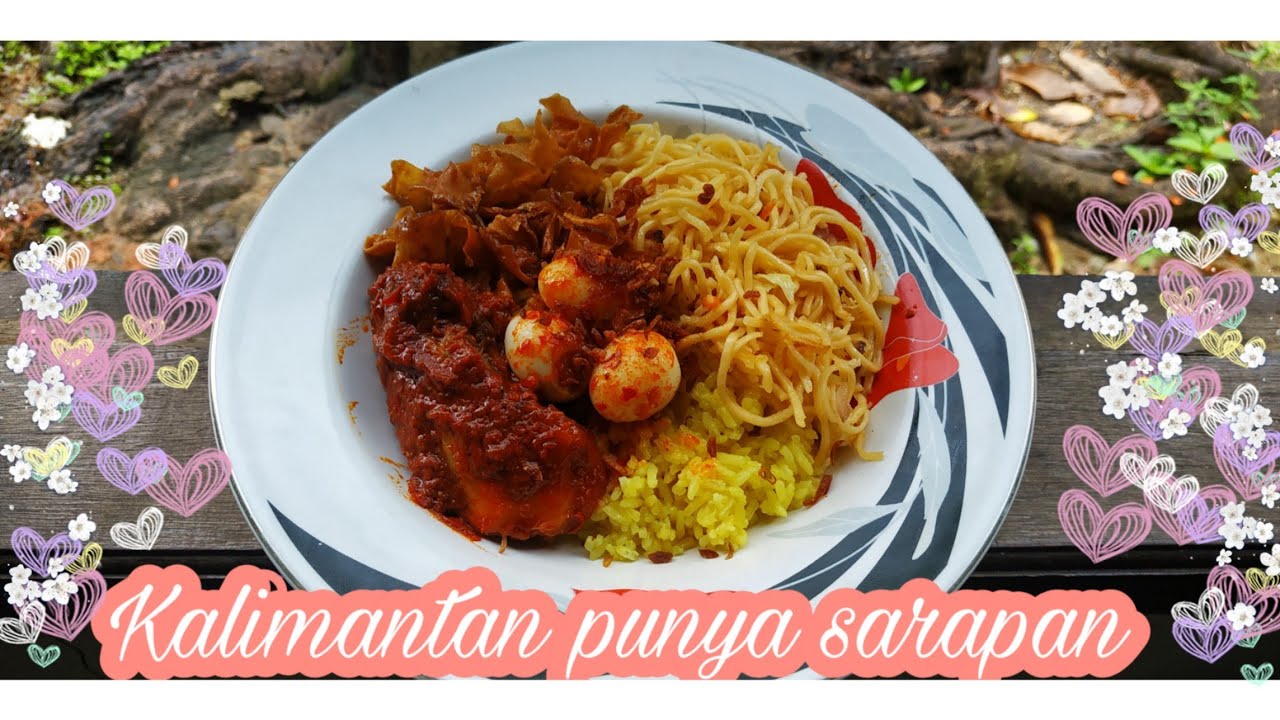 Nasi kuning kalimantan ( kuliner sarapannya org kalimantan ) 👍 
