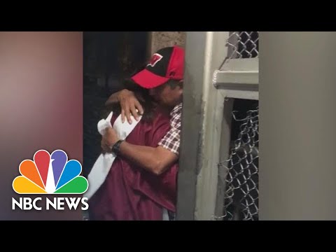 Watch: Emotional Moment Graduate Meets Dad On Border Bridge | NBC News