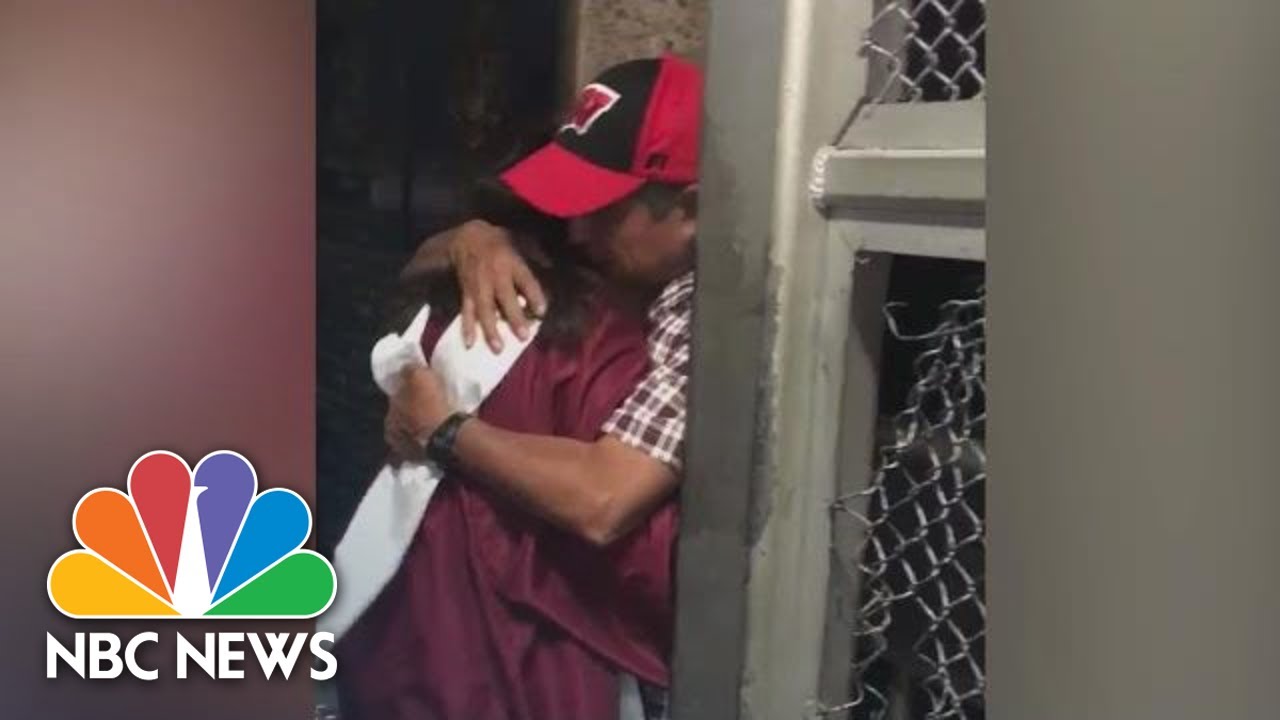rock center concourse Watch: Emotional Moment Graduate Meets Dad On Border Bridge | NBC News