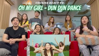 COUSINS REACT TO 오마이걸(OH MY GIRL) - Dun Dun Dance MV