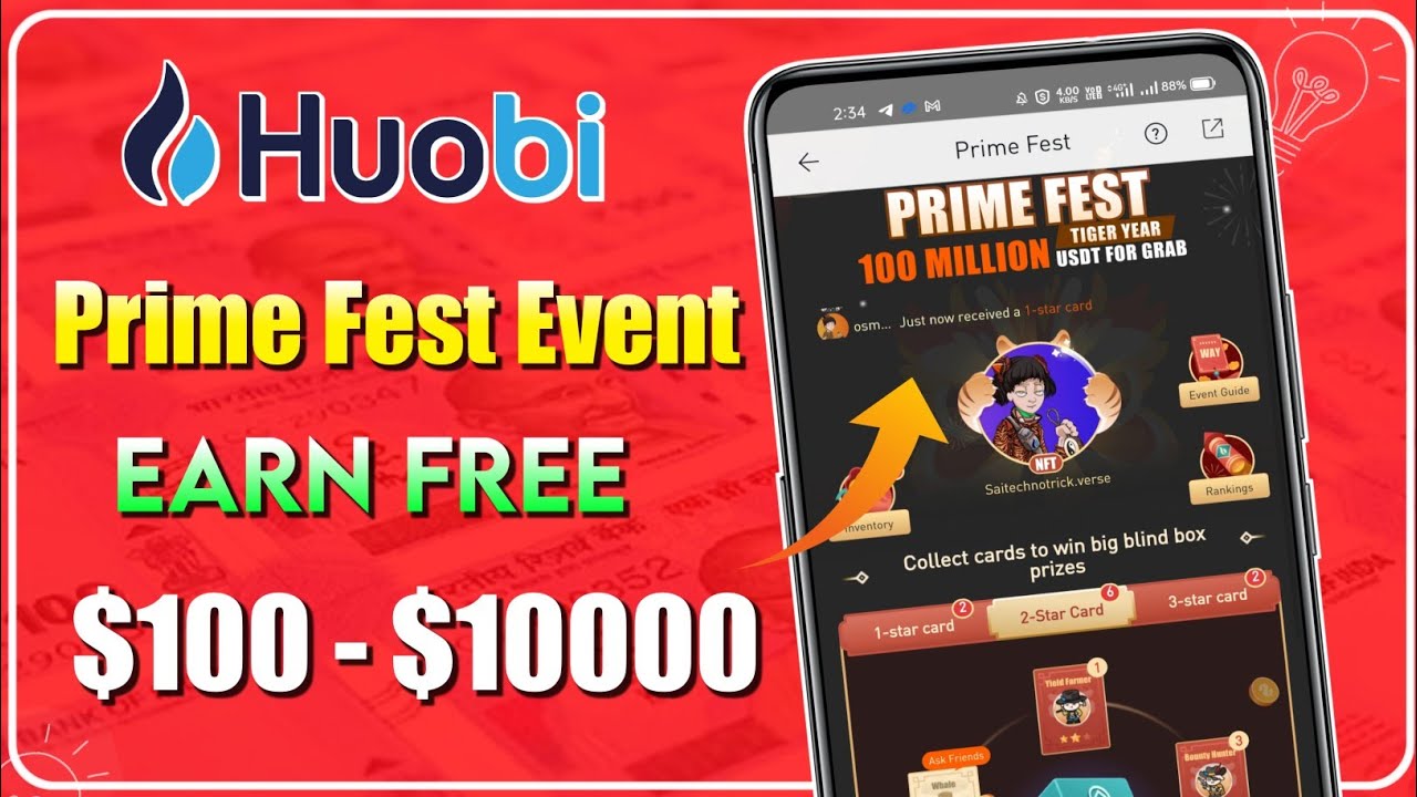 Huobi Pro Prime List Event || Earn $100 - $10000 Every One Huge Profit 💥