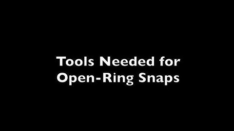 How to Install Open-Ring Metal Snaps with Press (KAMsnaps® Tutorial)