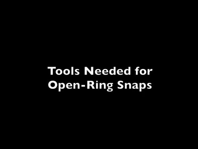 Open Ring Snaps & Pliers - Manual – MadamSew