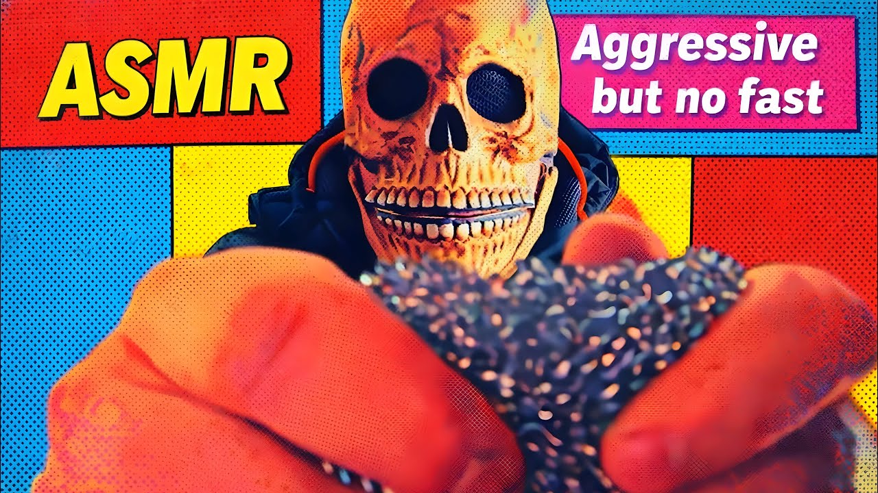 💀ASMR Aggressive but no fast, brushing sounds (No talking)