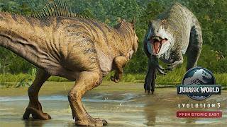 CARCHARODONTOSAURUS VS YANGCHUANOSAURUS | Jurassic World Evolution 3