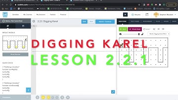 CodeHS - Digging Karel Lesson Example