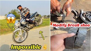 Splendor को पीछे से उठा दिया ,modify break, back tyre stunts, ये वाला स्टंट्स कैसे हो गया