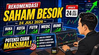 ⚡Rekomendasi Saham Besok | 5 Saham Paling Menarik Besok ! Analisa Lengkap BUKA, KOTA,FUTR, MEDC,BUMI