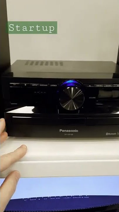 PANASONIC SA UX100 STARTUP SMOOTH SOUND STEREO SYSTEM